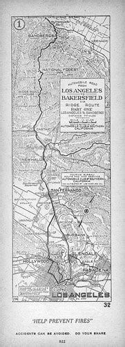Automobile road from Los Angeles to Bakersfield via Ridge … | Flickr