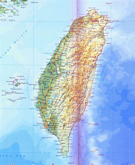 Taiwan Map, Map of Taiwan, Taiwan Maps