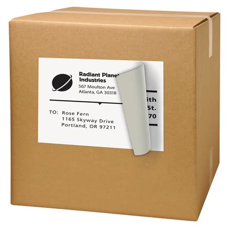 Avery® 91201 11" x 8 1/2" White Full-Sheet Shipping Labels with TrueBlock Technology - 500/Box