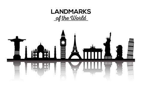 Landmarks of the World Vector - Download Free Vector Art, Stock Graphics & Images