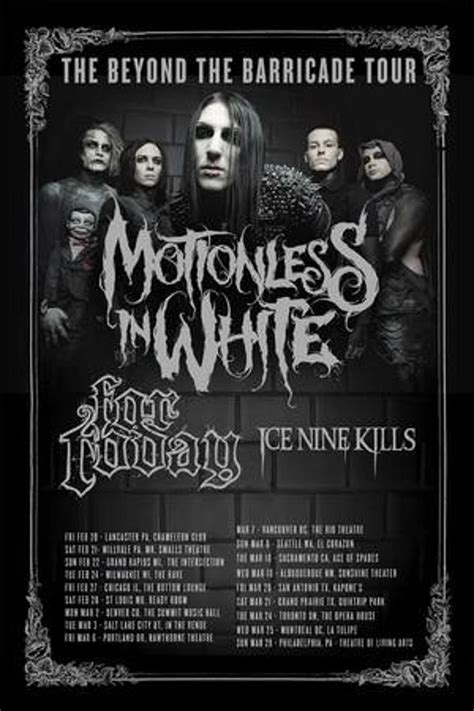 Motionless in White to Headline 2015 Tour