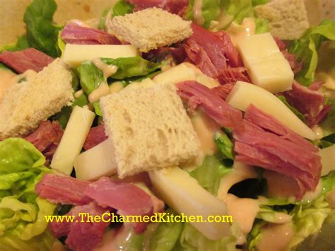 Corned Beef On Rye Salad | The Charmed Kitchen