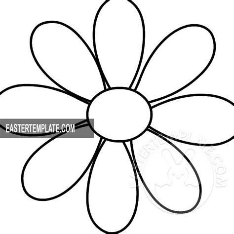 Daisy Flower Cut Out Template