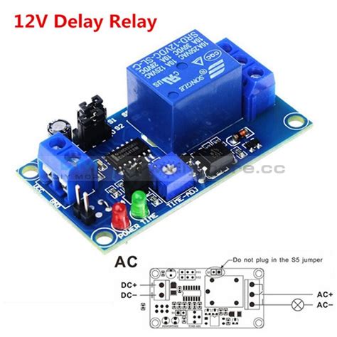 DC 12V Delay Relay Delay Turn on/Delay Turn off Timer Timing Switch Mo ...