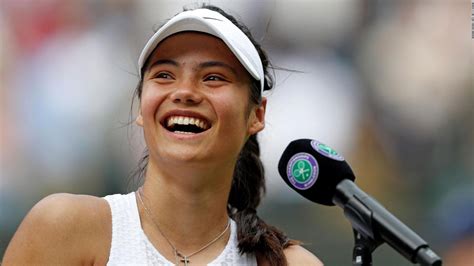 Emma Raducanu: 18-year-old Briton's remarkable run at Wimbledon gathers pace - CNN