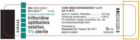 Trifluridine - FDA prescribing information, side effects and uses