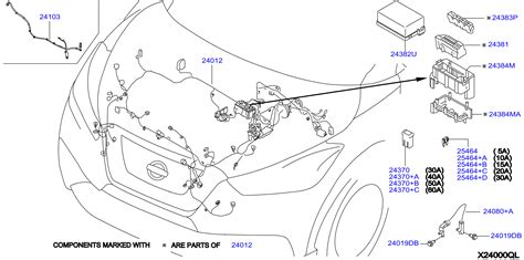 2021 Nissan Kicks Harness Main. HATCH, SV, BACK - 24010-5R83E - Genuine Nissan Part