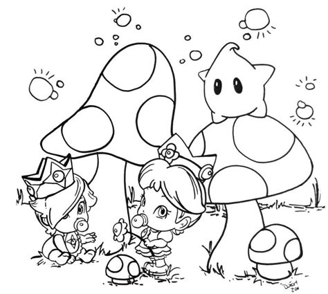 Baby Peach Coloring Pages