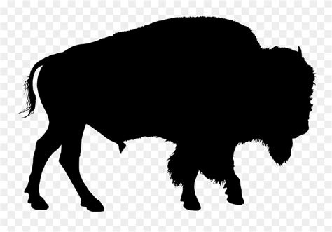 Download Clip Art Animal Bison American Drawing - Buffalo Silhouette ...