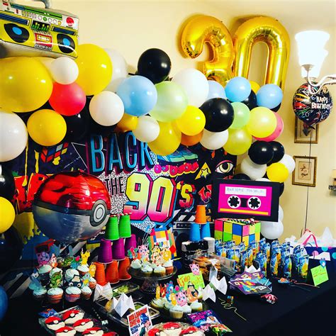 90s birthday backdrop | 90s theme party, 90s party decorations, Party ...