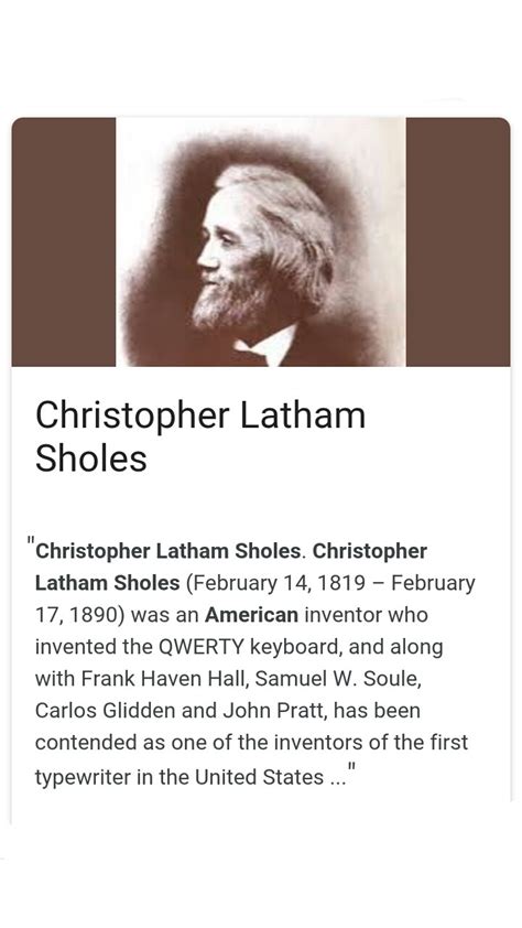 Biografi Christopher Latham Sholes