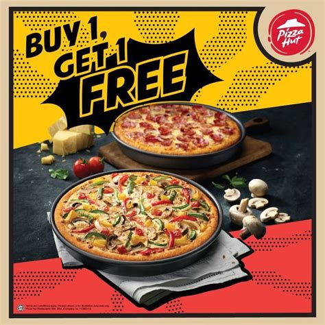 Pizza Hut Buy 1 FREE 1 Promotion (2 March 2020 onwards) | Food menu ...