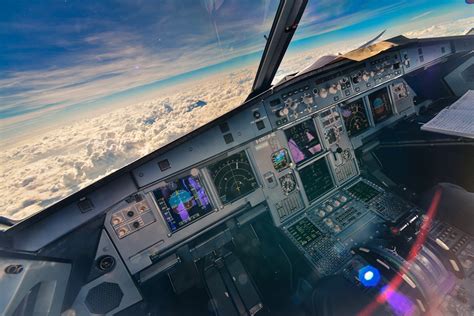 magical view from the airplane cockpit photo | One Big Photo