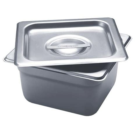 Stainless Steel Square Firing Pan with Lid, 4"D | 065506816043 - Yu Yo ...