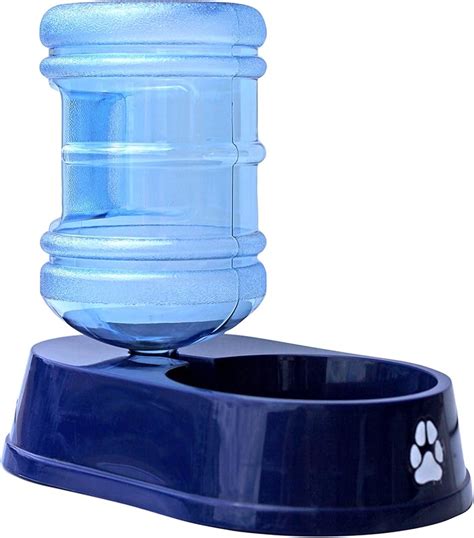 Self Filling Pet Water Bowl Set w/bottle, Blue: Amazon.co.uk: Pet Supplies