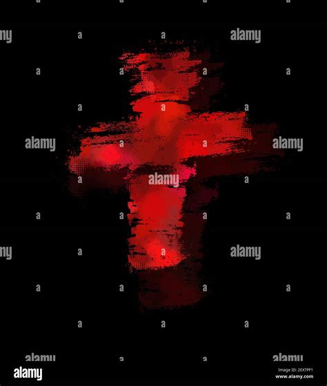 Bloody cross. Vector illustration Stock Vector Image & Art - Alamy