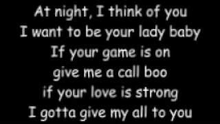 At Night I Think of You, I Want to Be Your Lady Baby -My boo Lyrics ...