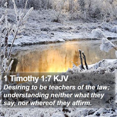 1 Timothy 1:7 KJV Bible Verse Images