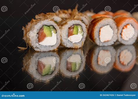 Traditional Japanese Sushi. Japanese Kitchen Stock Photo - Image of traditional, delicious ...