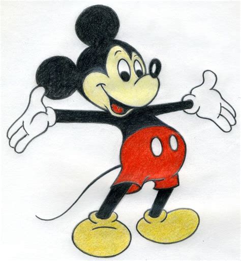 How To Draw Mickey Mouse Easy at Drawing Tutorials