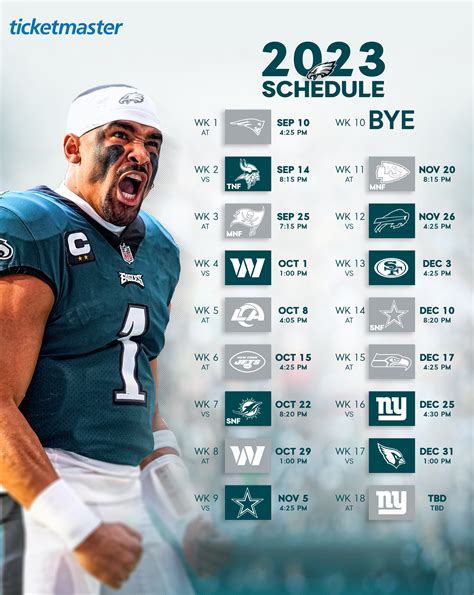 What Is The Eagles Schedule For 2025 - Ellen Stormy