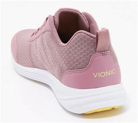 Vionic Mesh Gored-Lace Sneakers - Shay - QVC.com