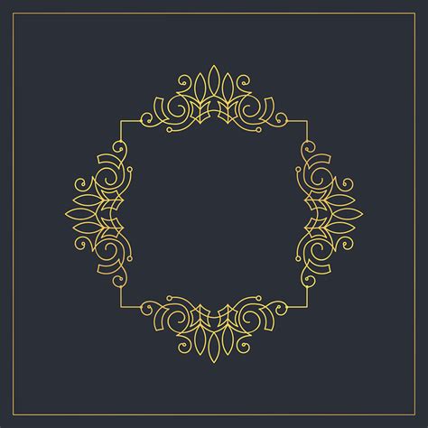 Monogram Openwork Frame Vector · Free vector graphic on Pixabay