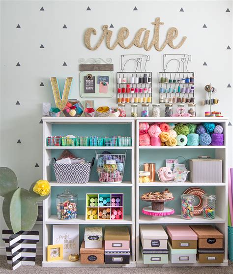 Colorful Craft Room Tour