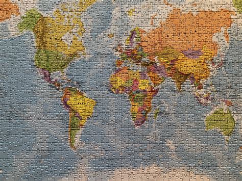 Just finished my 1000 piece world map jigsaw puzzle : r/MapPorn