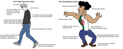 The Virgin American Gamer vs The Chad Algerian Gamer | Virgin vs. Chad ...