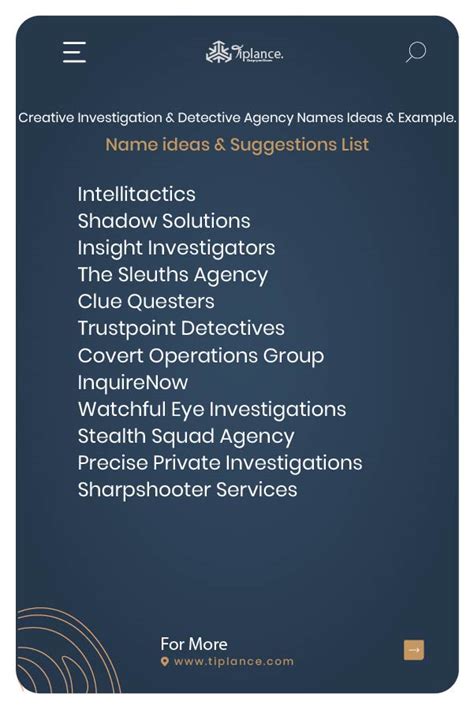 101+ Creative Investigation & Detective Agency Names that Attracts