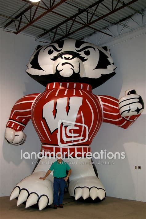 Inflatable Bucky Badger Mascot for the University of Wisconsin