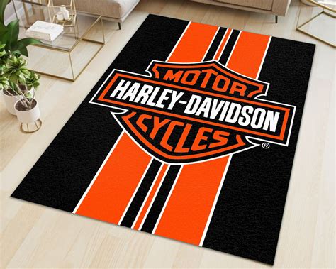 Harley Davidson Area Soft Rugs Bedroom Kitchen Living Room | Etsy