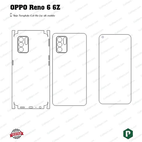 Oppo Reno 6 6z Cut File Template Vector