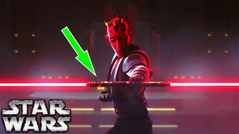 How Did Darth Maul Get His NEW Double Bladed Lightsaber? - Clone Wars Season 7 Episode 9 - YouTube