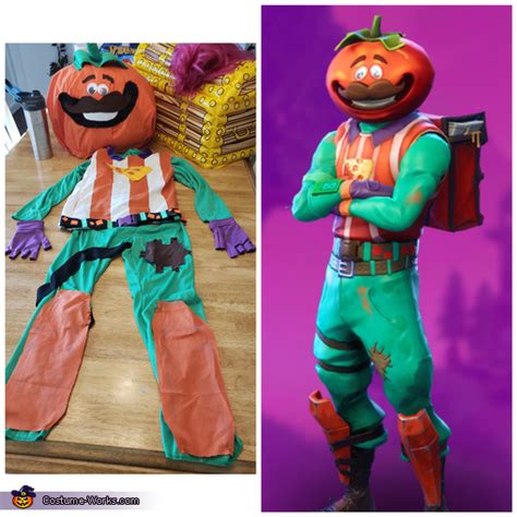 Hhomemade Tomato Skin Fortnite Costume | DIY Costumes Under $35 - Photo 2/2