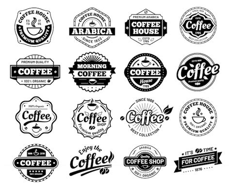 Premium Vector | Coffee badges. cafe logo stamp sticker. restaurant logotype. vintage logotype ...