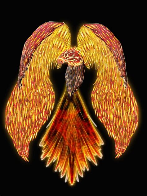 "Flaming Phoenix" Art Print by Candi-Designs | Redbubble