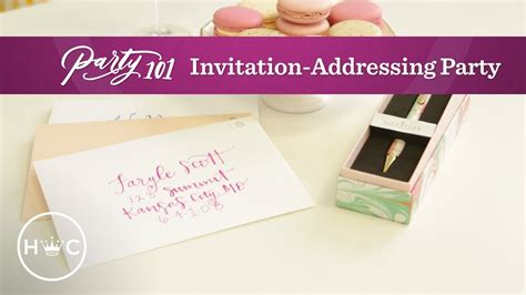 Invitation Addressing Party | Party 101 - YouTube