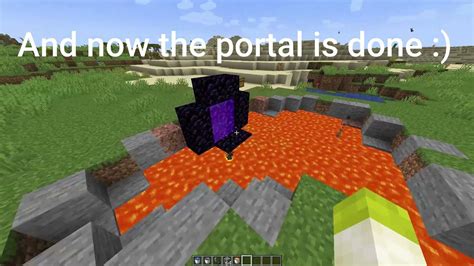 How To Make A Nether Portal With a Lava Pool (All Versions) - YouTube