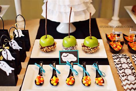 Kara's Party Ideas Elegant Halloween Party Dessert Table | Kara's Party ...