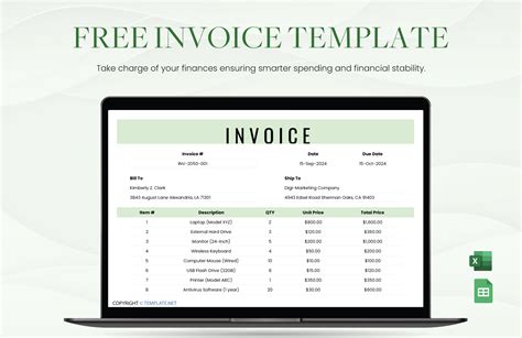 FREE Blank Invoice Template - Download in Word, Google Docs, Excel, PDF, Google Sheets ...