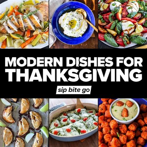 50 Modern Thanksgiving Menu Recipes 2023 - Sip Bite Go