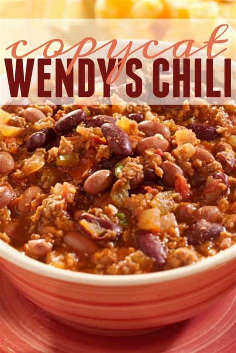 Wendy's Chili Copycat Recipe