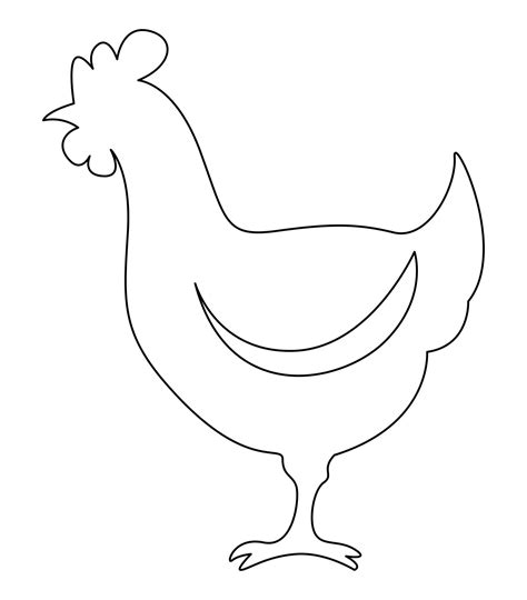 10 best chicken stencils free printable – Artofit