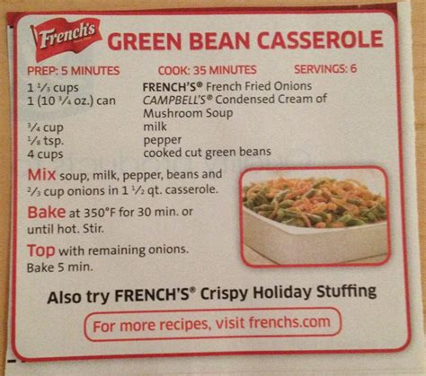 French's Green Bean Casserole