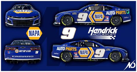 Chase Elliott #9 NAPA 2024 by Colton Loomis - Trading Paints