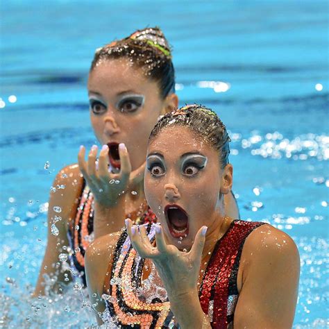 All the Sparkle and Campy Glamour of Synchronized Swimming Costumes at the London Olympics