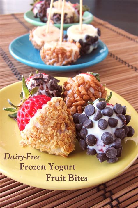 Dairy-Free Frozen Yogurt Fruit Bites Recipe (Plant-Based)