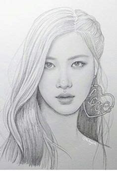 Image result for blackpink drawing | Pink drawing, Portrait drawing ...